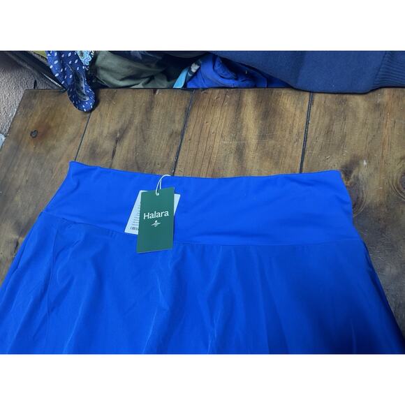 Halara Women's Breezeful High Waist Ruffle 2-in-1 Flowy Quick Dry Maxi Skirt L - Picture 2 of 13